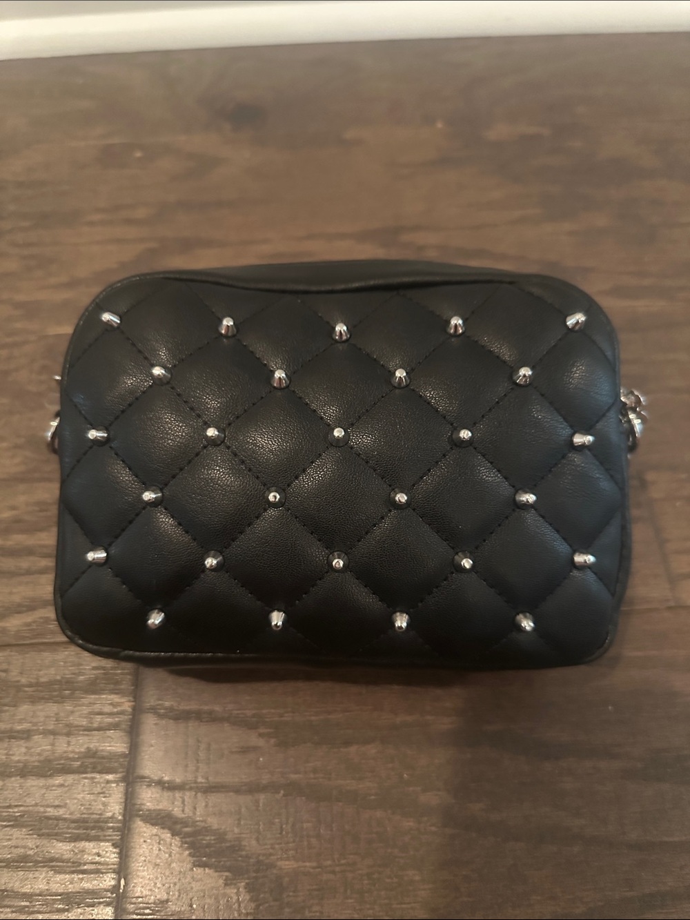 Rebecca Minkoff Black Quilted Stud Crossbody Bag NWT